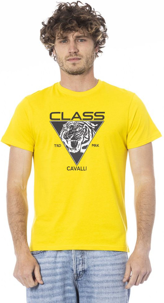 Cavalli Class Sari Paxtali Futbolka