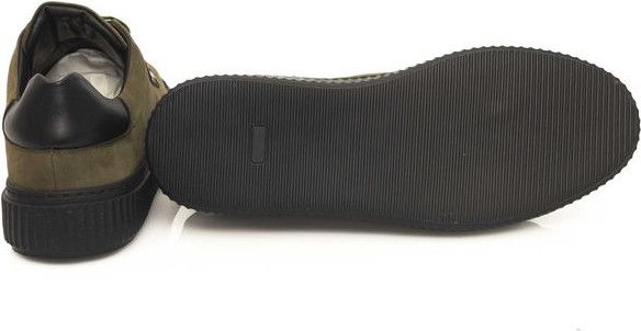 Зеленые мужские кроссовки из кожи коровы CERRUTI 1881