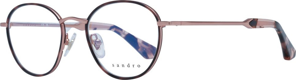 Brown Stainless Steel Glasses Frames Sandro