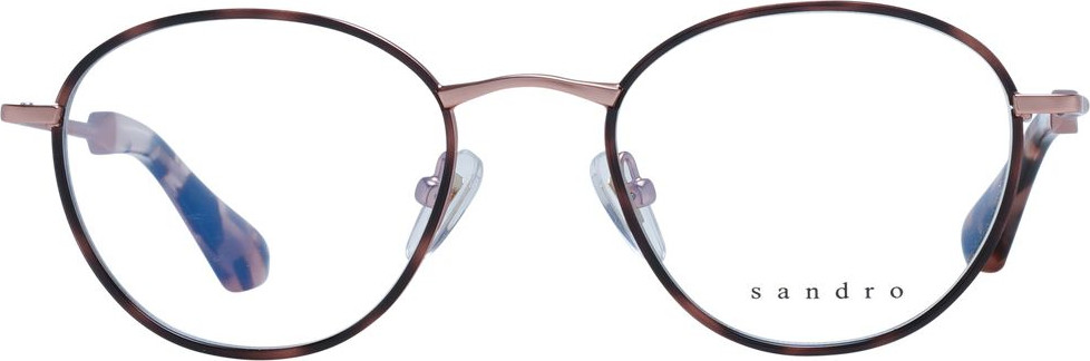 Brown Stainless Steel Glasses Frames Sandro
