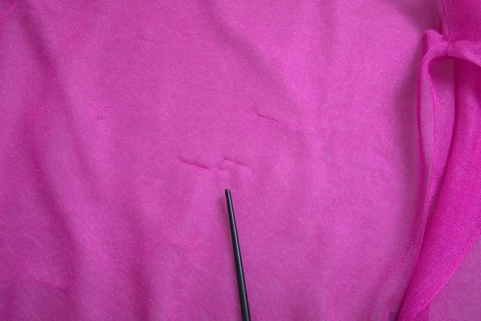 Pink Transparent Crewneck Long Sleeves Top Dolce & Gabbana