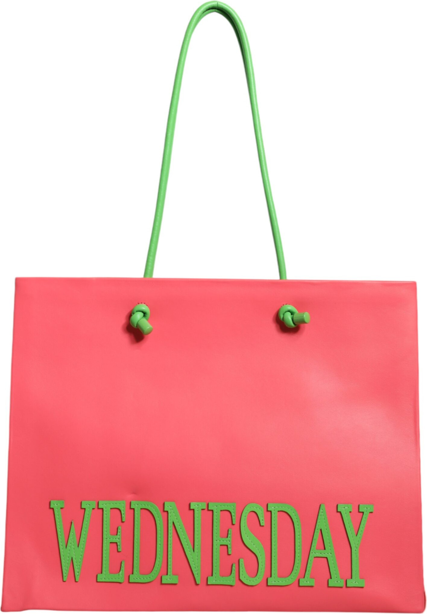 Tote Bag Alberta Ferretti Pink Leather Weekend Wednesday Shopping Tote Bag