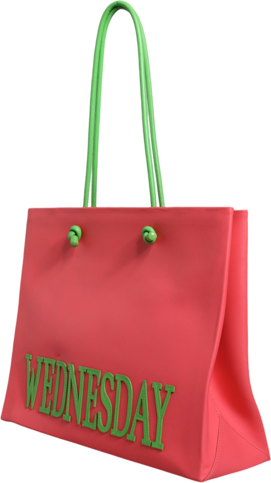 Tote Bag Alberta Ferretti Pink Leather Weekend Wednesday Shopping Tote Bag