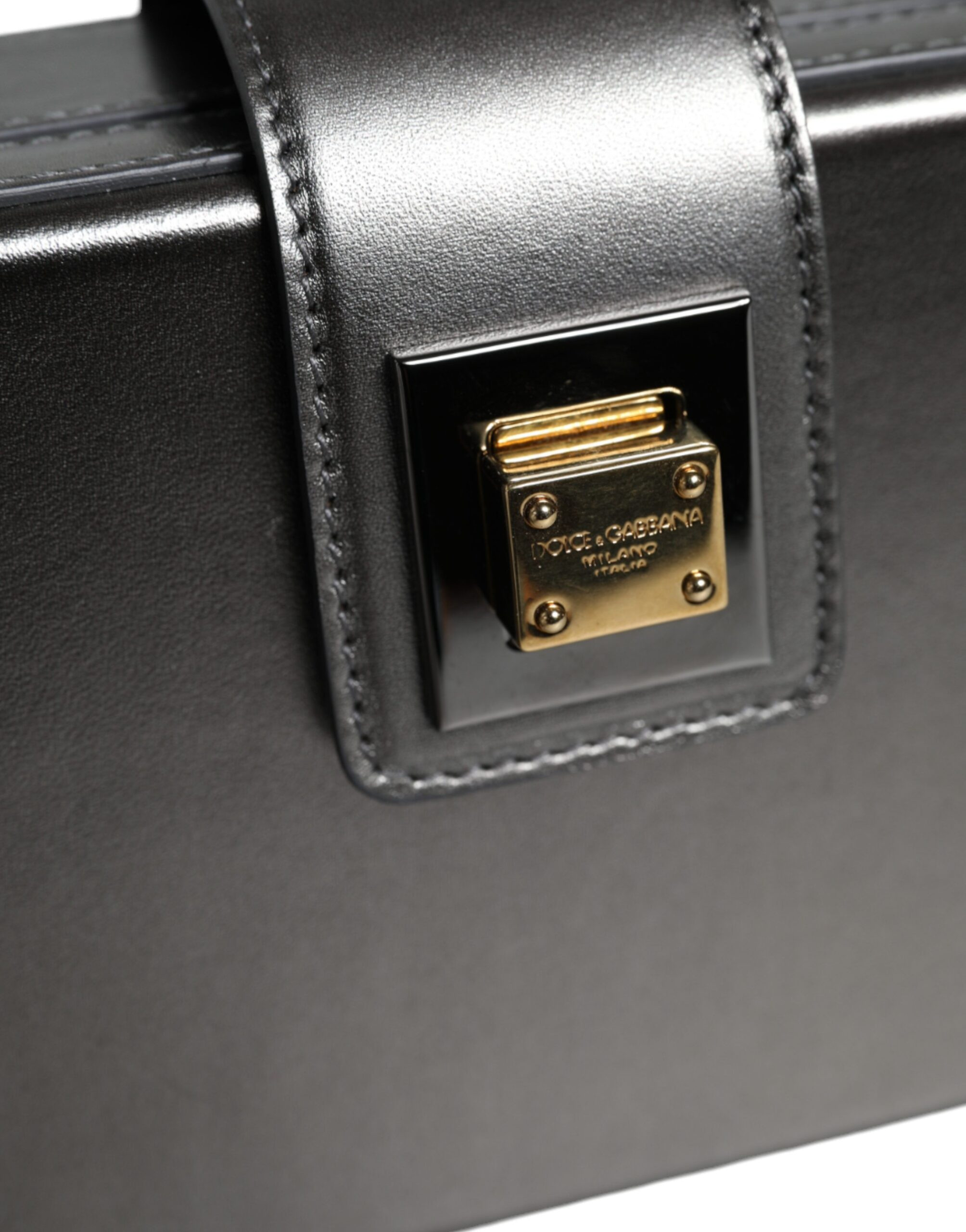 Shoulder Bag Dolce & Gabbana Metallic Gray DG BOX