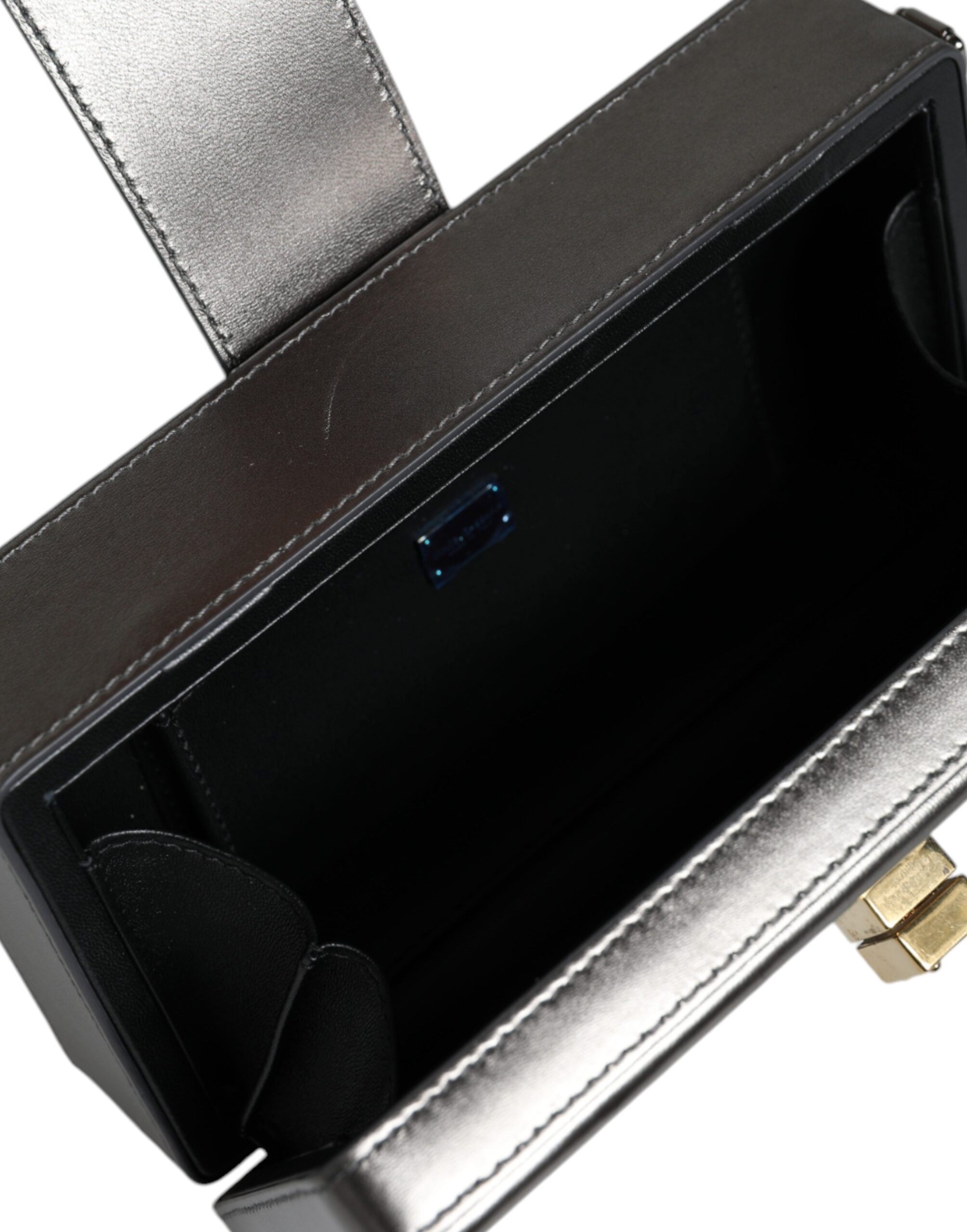 Shoulder Bag Dolce & Gabbana Metallic Gray DG BOX