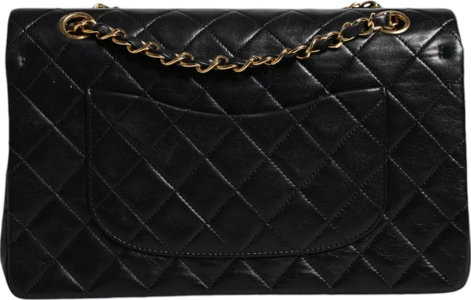 Bo'yin sumkasi Chanel Classic Double Flap Quilted Gold