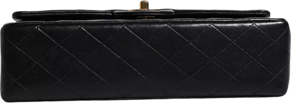 Bo'yin sumkasi Chanel Classic Double Flap Quilted Gold