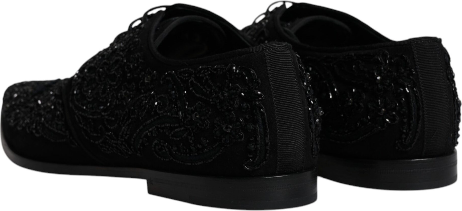Dolce & Gabbana'dan Qora bezakli charmdan tayyorlangan klassik tuflilar