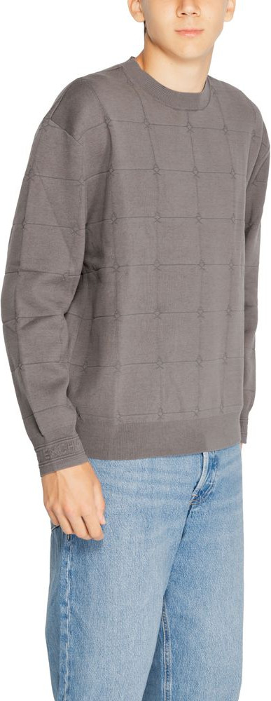 Armani Exchange dan kulrang paxta sviter