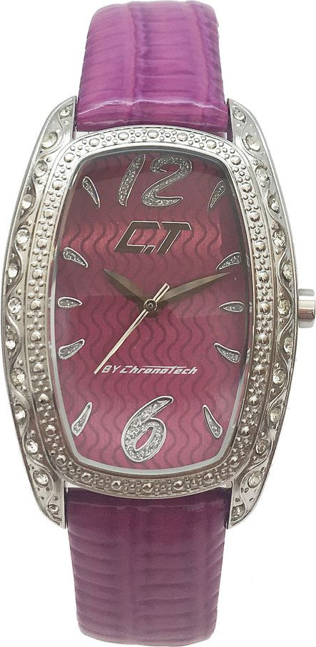 Watch Chronotech Purple Leather Watch