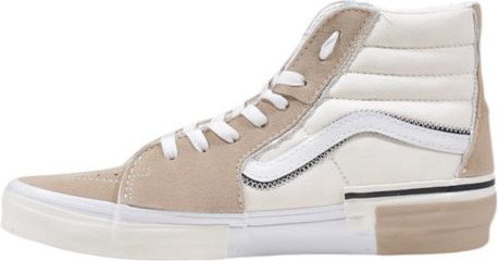 Кроссовки Vans Бежевые Высокие Кожаные