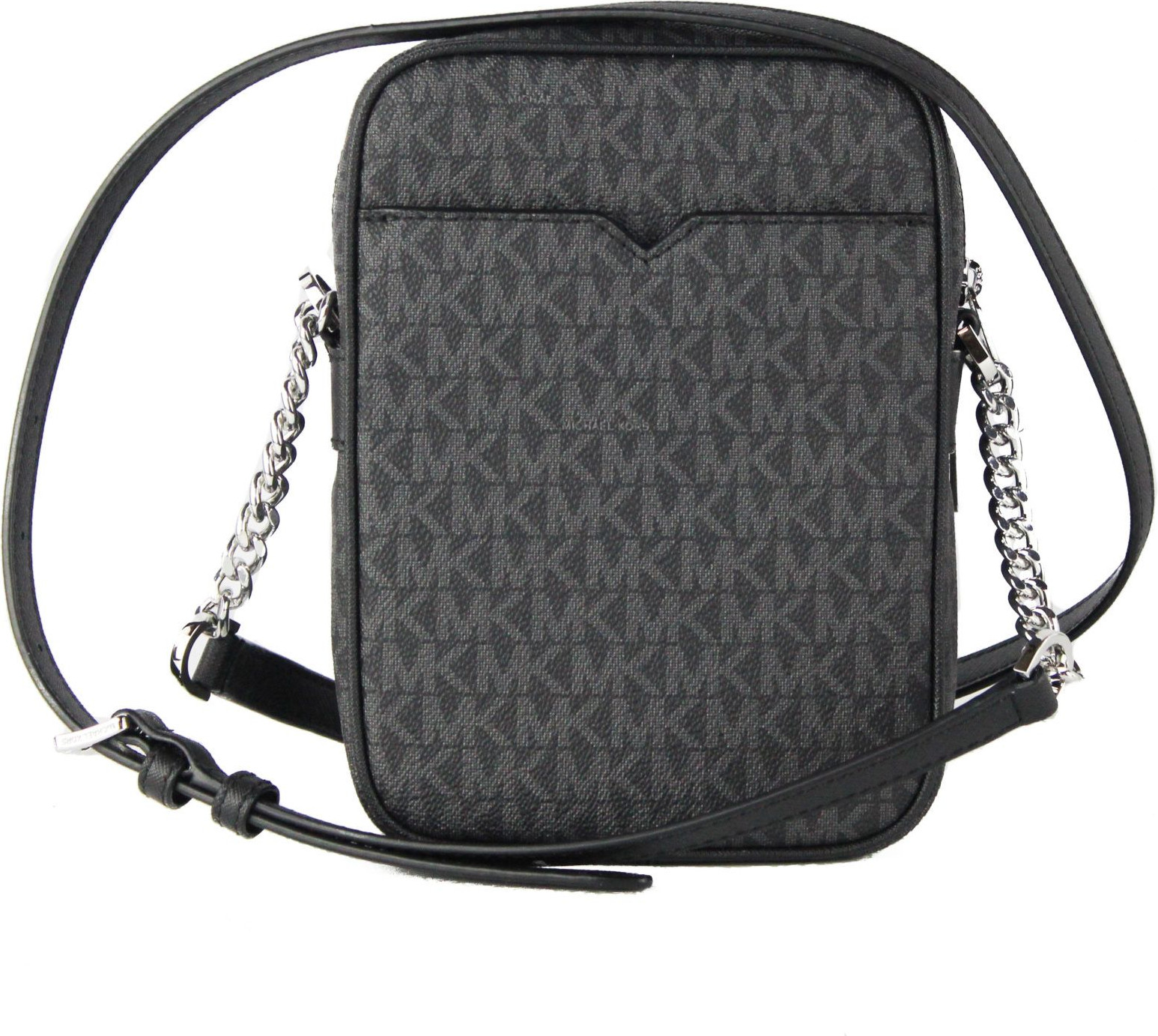 Crossbody Handbag Michael Kors Medium Signature Leather North South Chain
