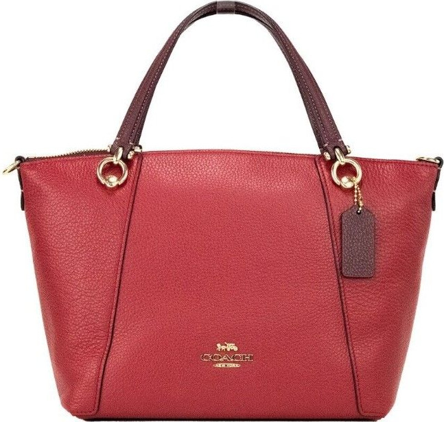 Satchel Handbag Coach Colorblock