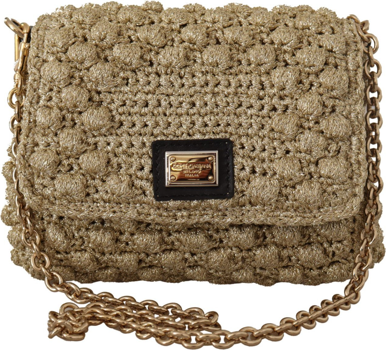 Kalta Dolce & Gabbana Elegant Gold Evening Sumkasi