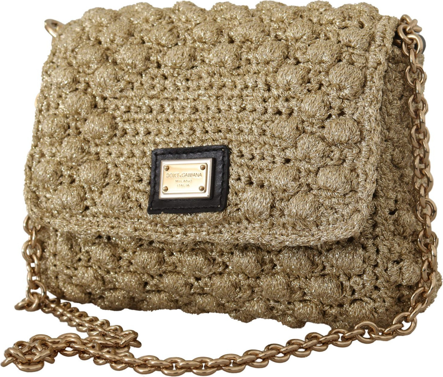 Kalta Dolce & Gabbana Elegant Gold Evening Sumkasi