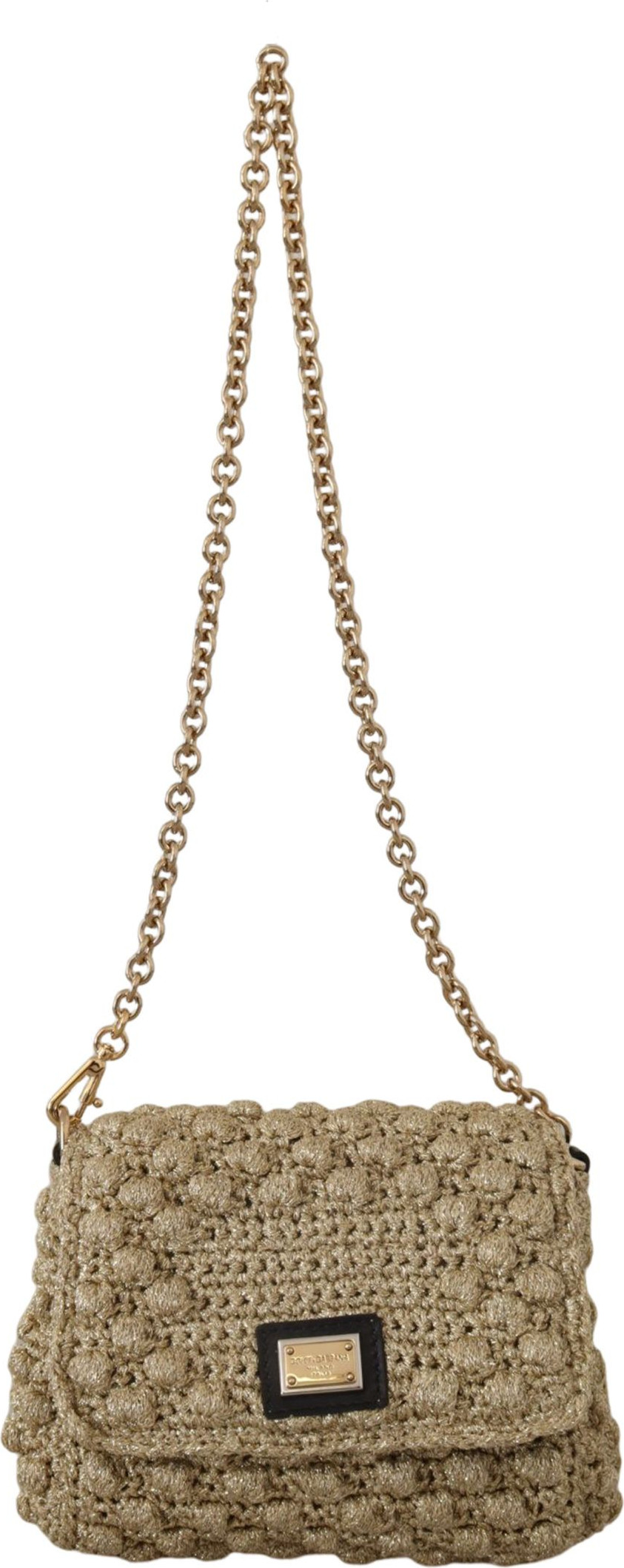 Kalta Dolce & Gabbana Elegant Gold Evening Sumkasi