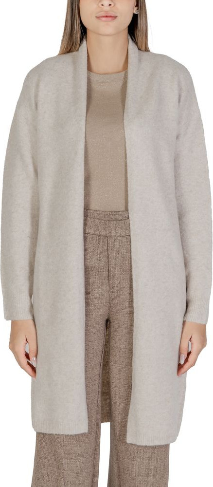 Beige Polyester Cardigan