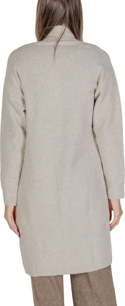 Beige Polyester Cardigan