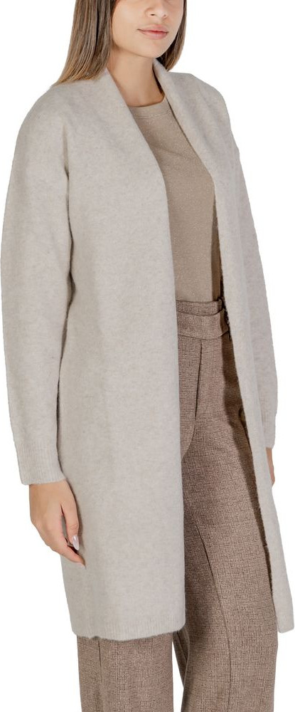 Beige Polyester Cardigan