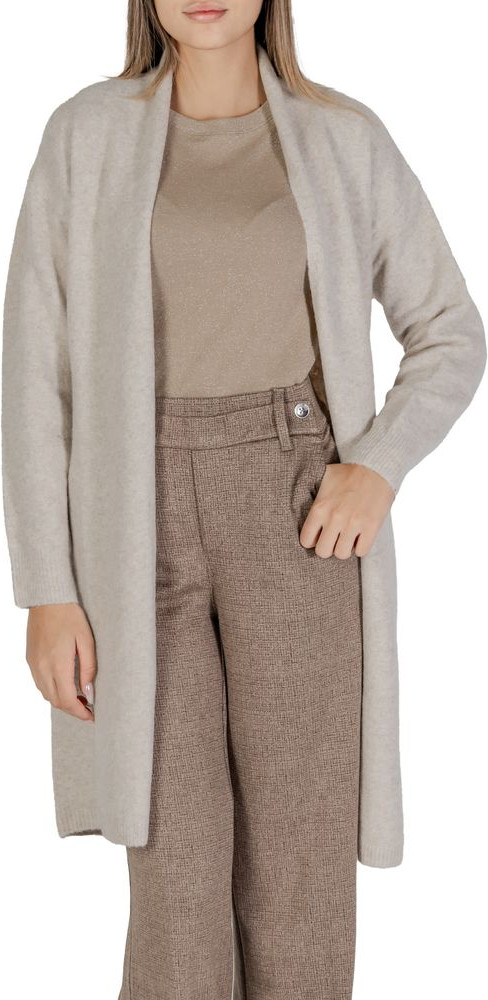 Beige Polyester Cardigan