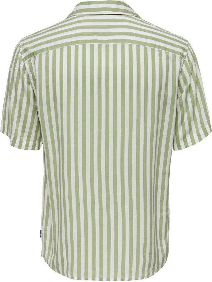 Green Viscose Shirt by Only & Sons