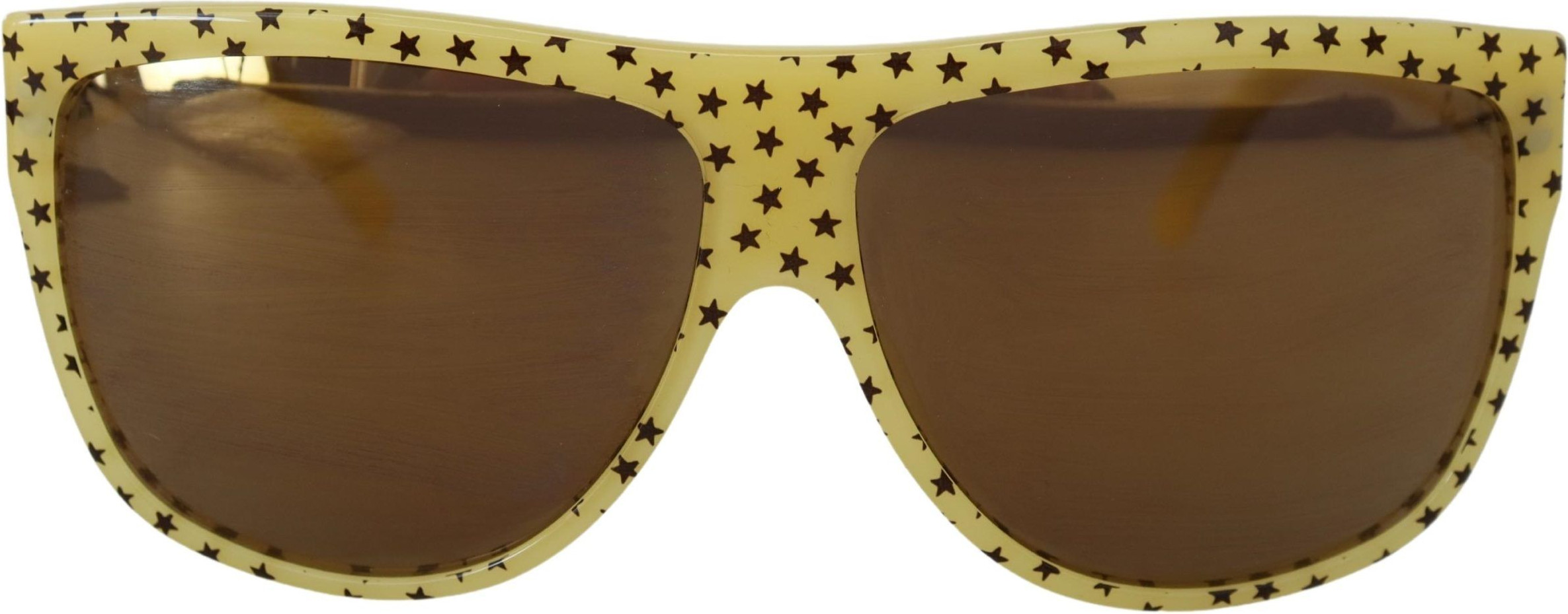 Sunglasses Dolce & Gabbana Yellow Stars Acetate Square Shades DG4125