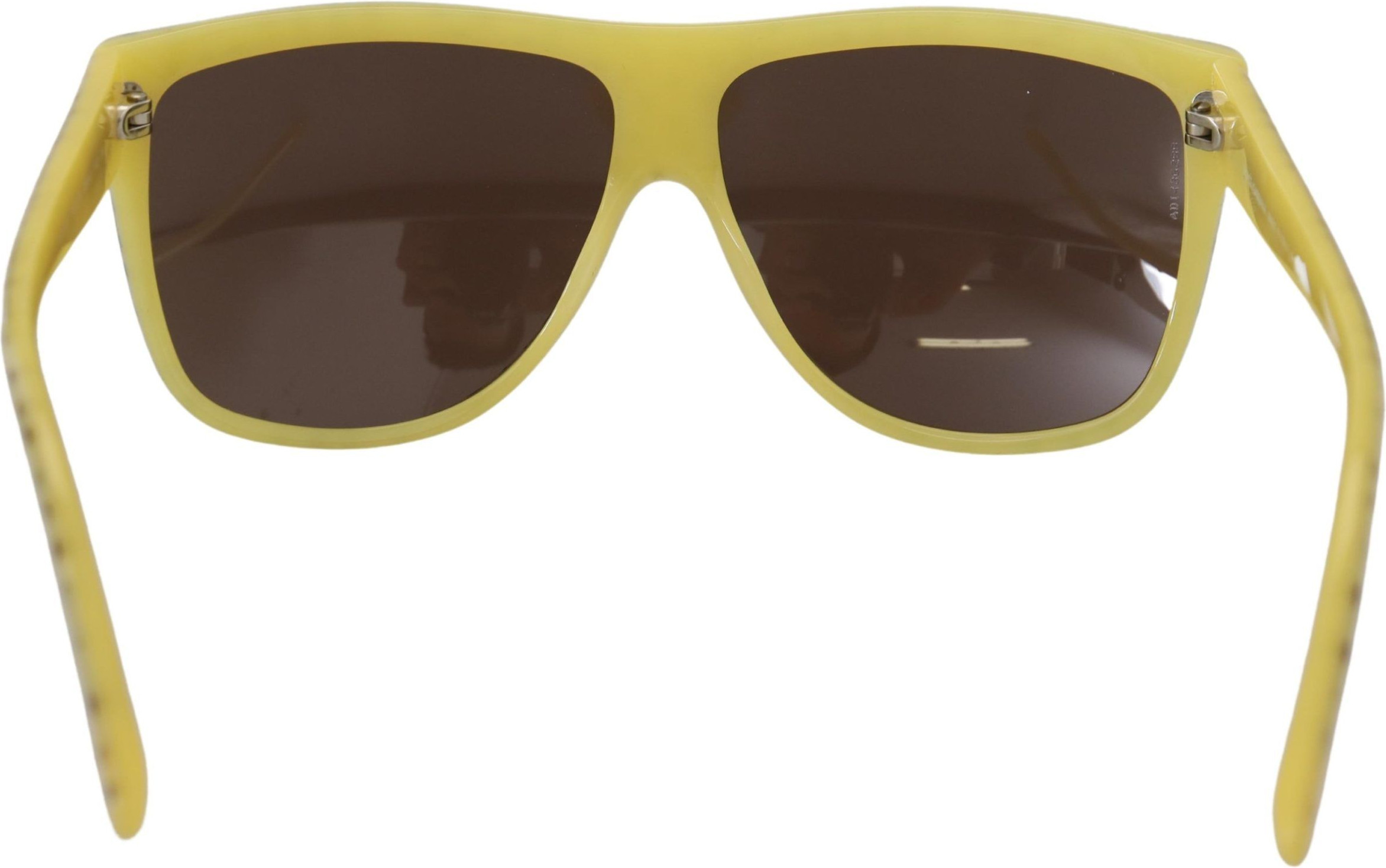 Sunglasses Dolce & Gabbana Yellow Stars Acetate Square Shades DG4125