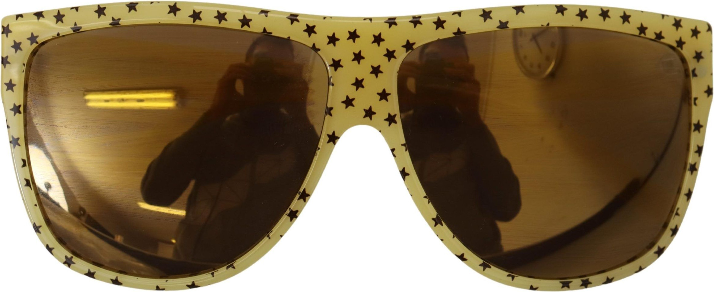 Sunglasses Dolce & Gabbana Yellow Stars Acetate Square Shades DG4125