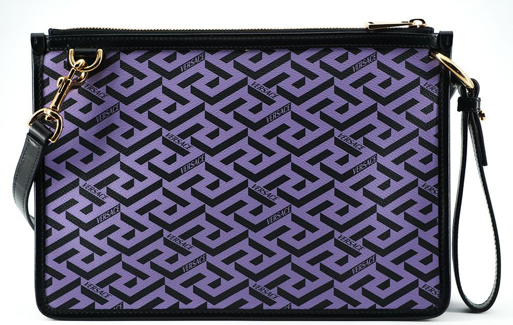 Сумка через плечо Versace Изысканная Фиолетовая и Черная Signature