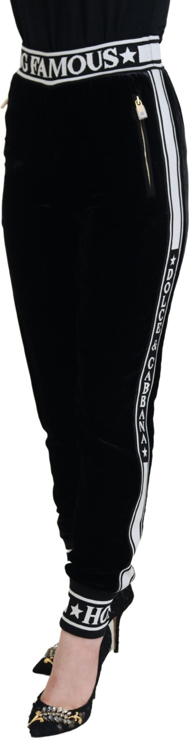 Velvet Trouser Pants Dolce & Gabbana