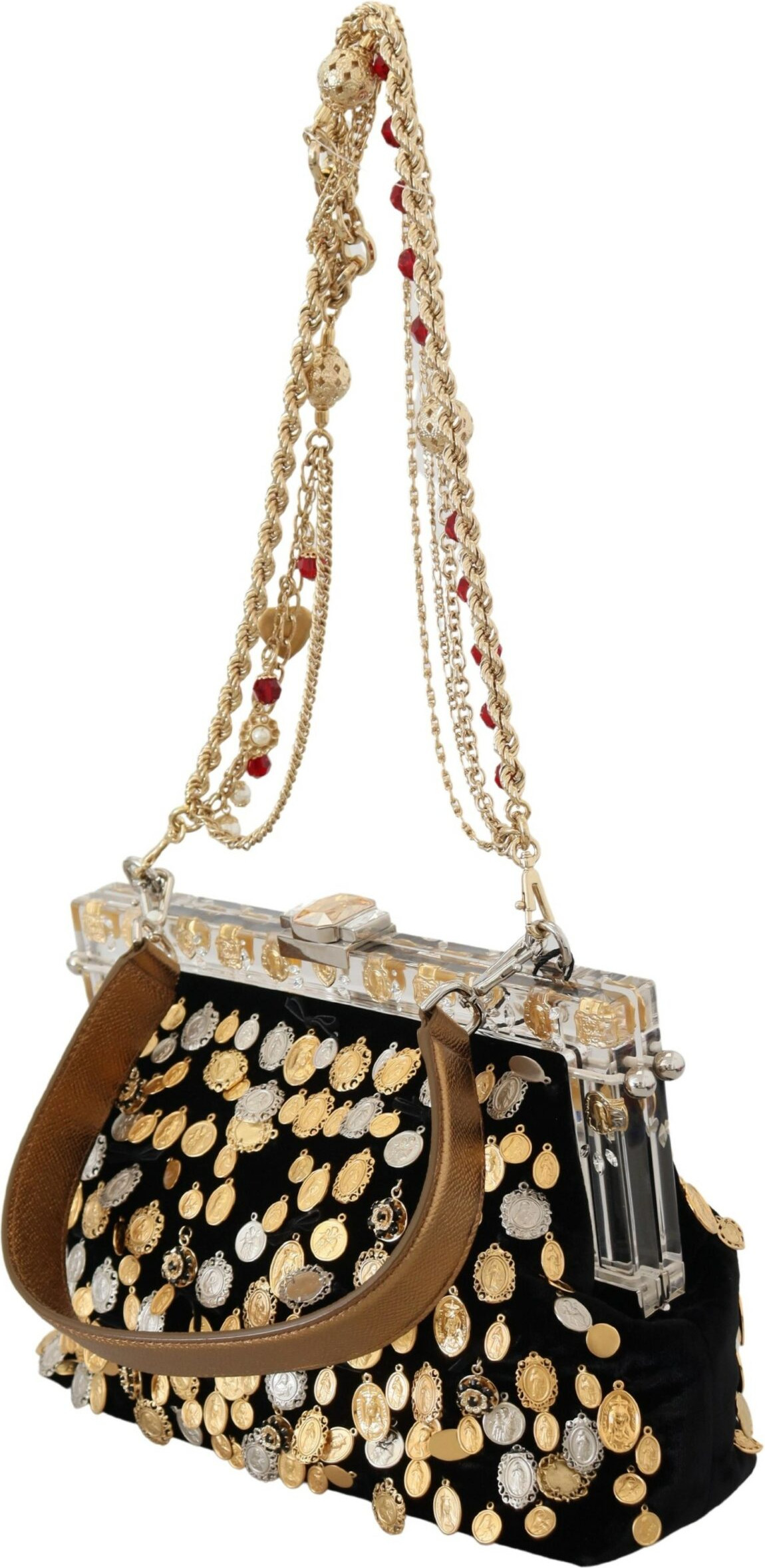 Belbog' sumkasi Dolce & Gabbana Zamshali Elegant Kopcha