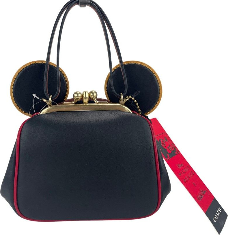 Crossbody Sumkasi Coach Mickey Mouse X Keith Haring Kichik Charmli Zamokli Charmli Charm