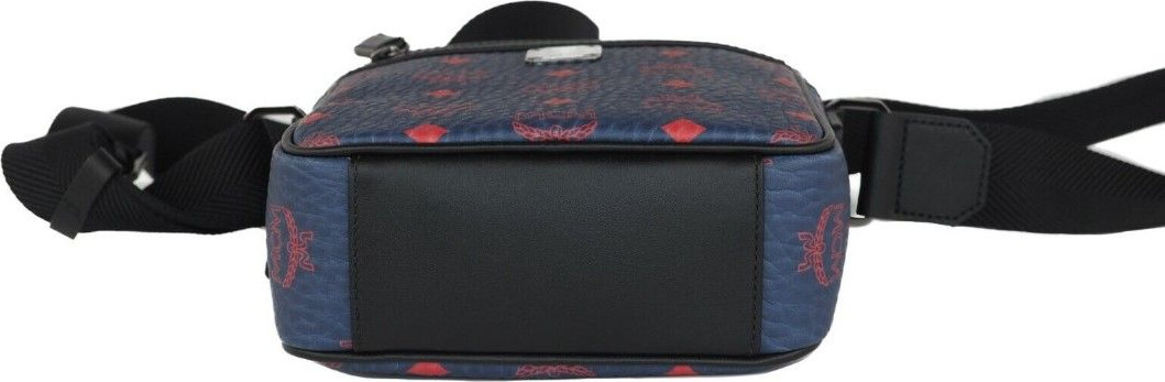 Crossbody Bag MCM Pebbled Leather Visetos Diamond Logo