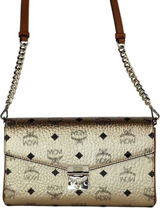 Crossbody sumkasi MCM O'rtacha Signature Diamond Logotipli