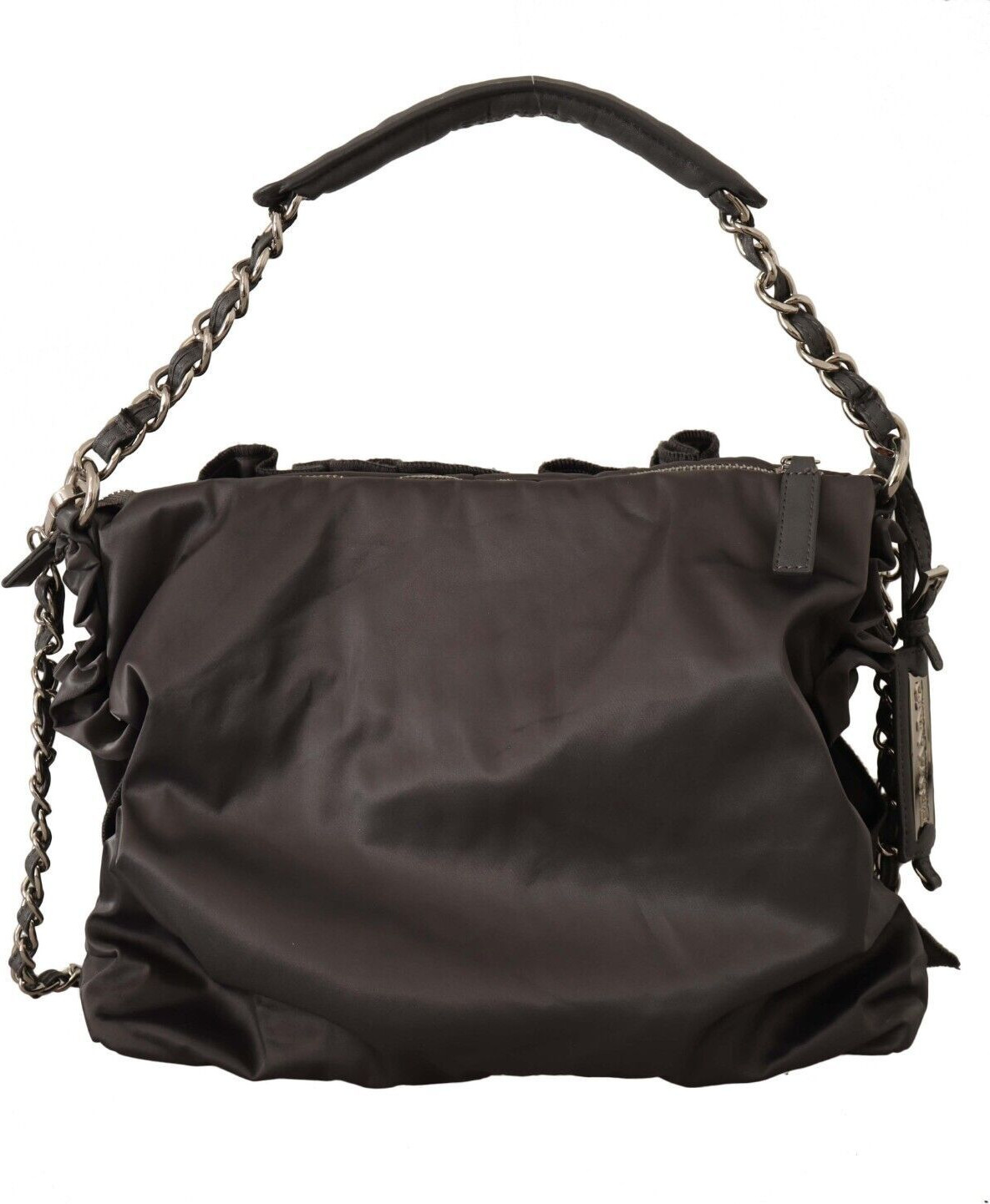 Crossbody sumkasi Ermanno Scervino Qora Charm Qayta Ishlangan