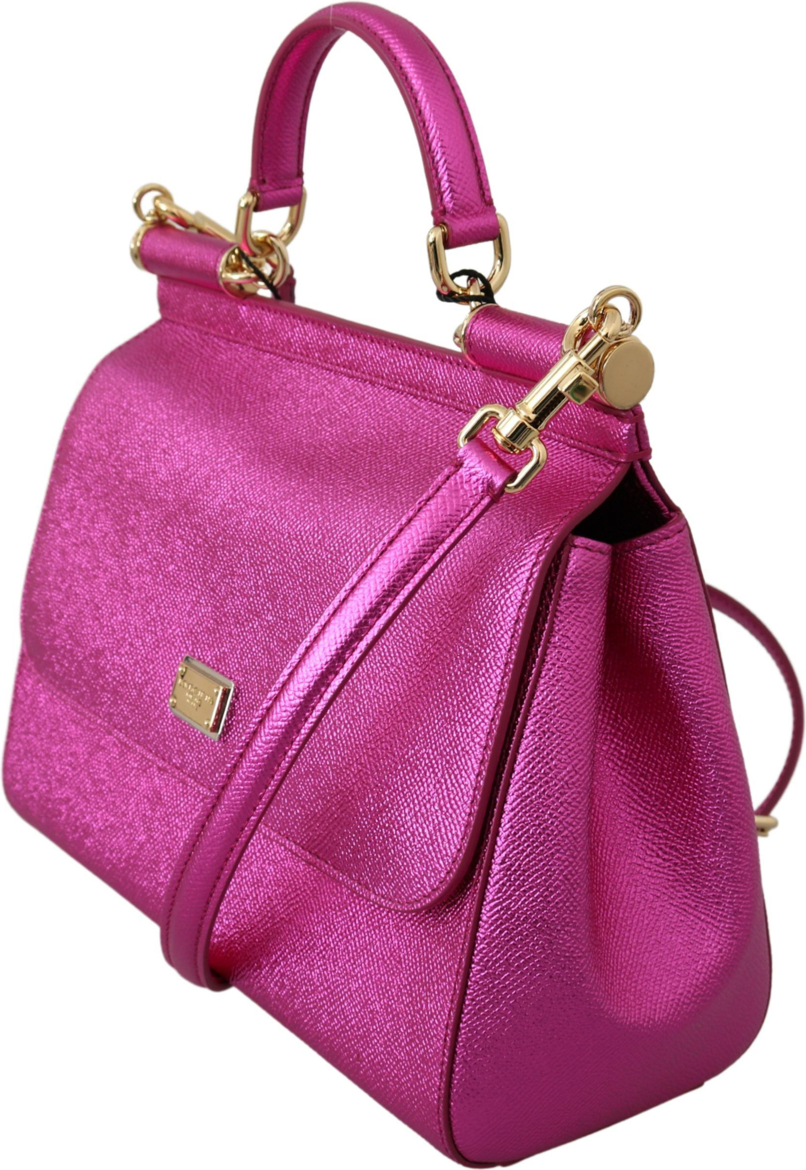 Shoulder Bag Dolce & Gabbana Elegant Pink Sicily