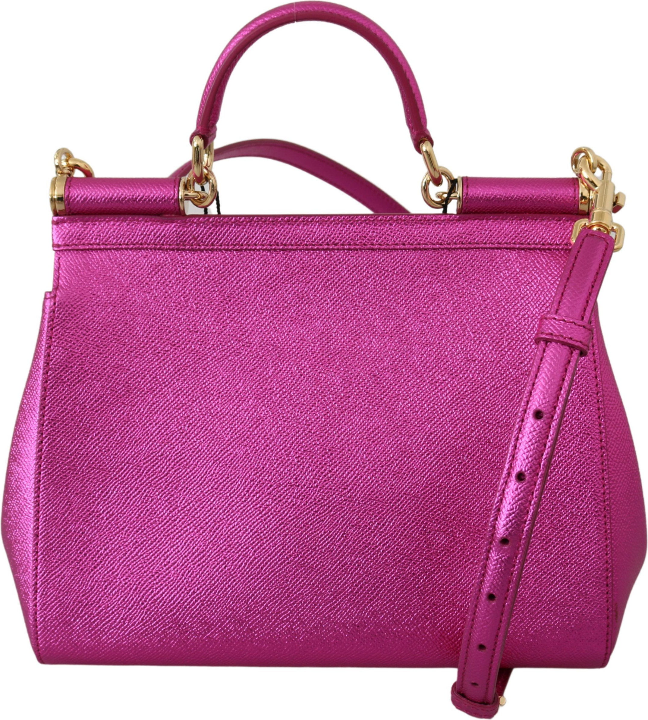 Shoulder Bag Dolce & Gabbana Elegant Pink Sicily