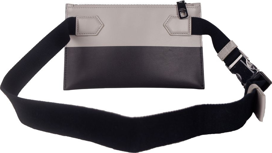Purse Dolce & Gabbana Italian Leather Clip-On Purse in Gray