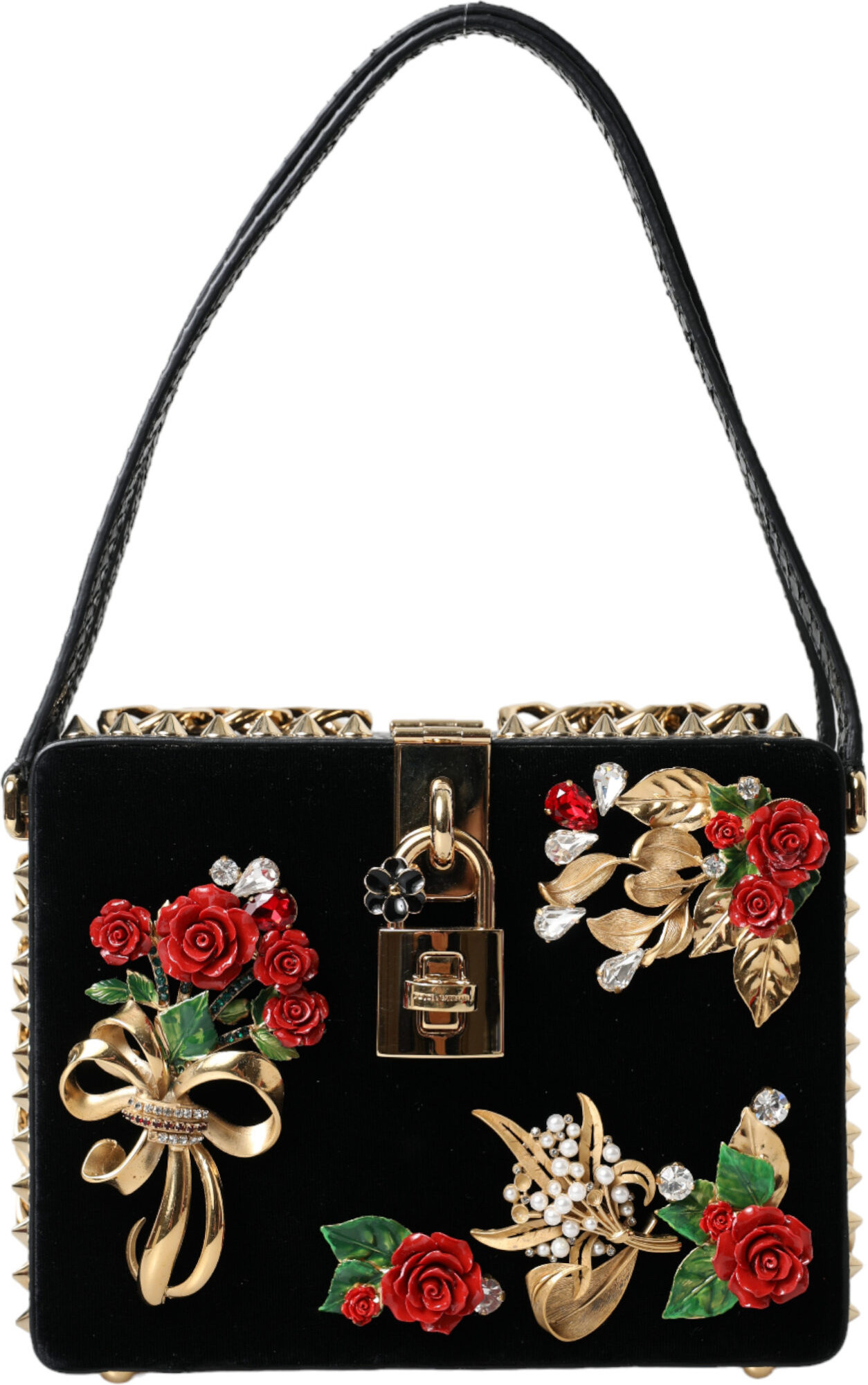 Клатч Dolce & Gabbana Элегантный Черный Бархатный Сумочка-Клатч