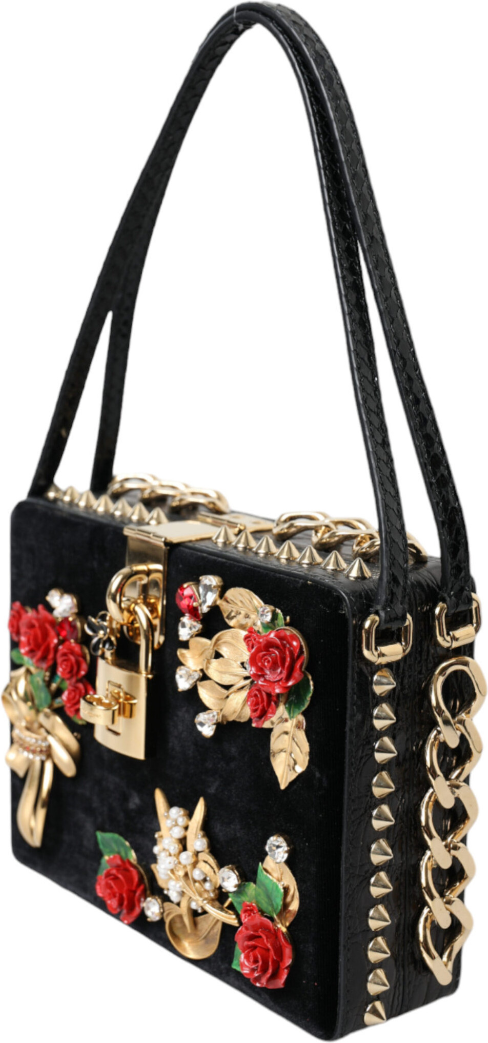 Клатч Dolce & Gabbana Элегантный Черный Бархатный Сумочка-Клатч