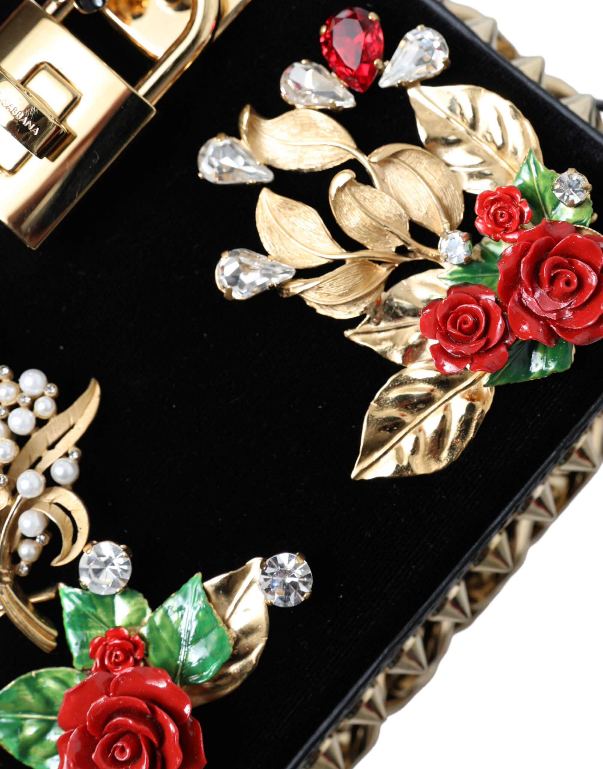 Клатч Dolce & Gabbana Элегантный Черный Бархатный Сумочка-Клатч