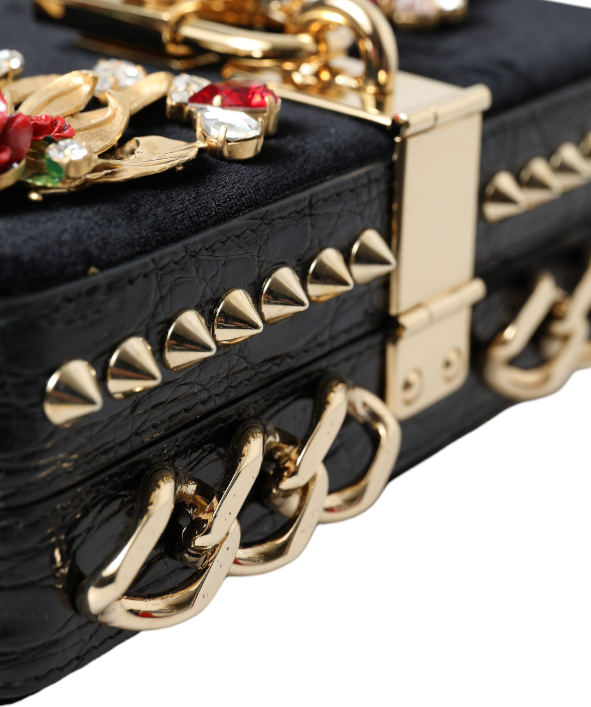 Клатч Dolce & Gabbana Элегантный Черный Бархатный Сумочка-Клатч