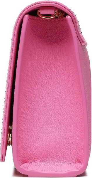 LOVE MOSCHINO Chic Pink Rhinestone-Studded Yorug'i sumkasi