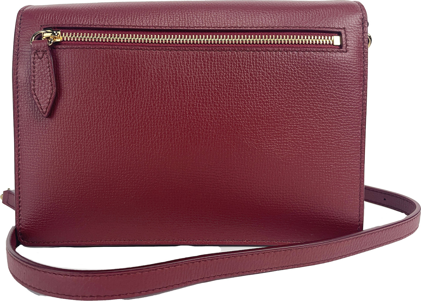Crossbody Bag Burberry Macken Small Crimson House Check Leather
