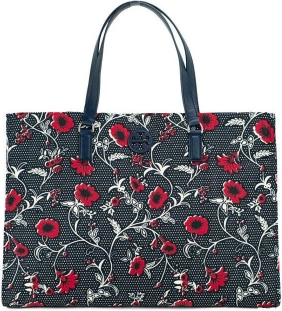 Tory Burch Medium Nylon Retro Batik Print yelham sumkasi