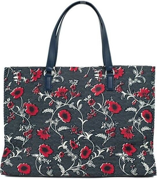 Tory Burch Medium Nylon Retro Batik Print yelham sumkasi