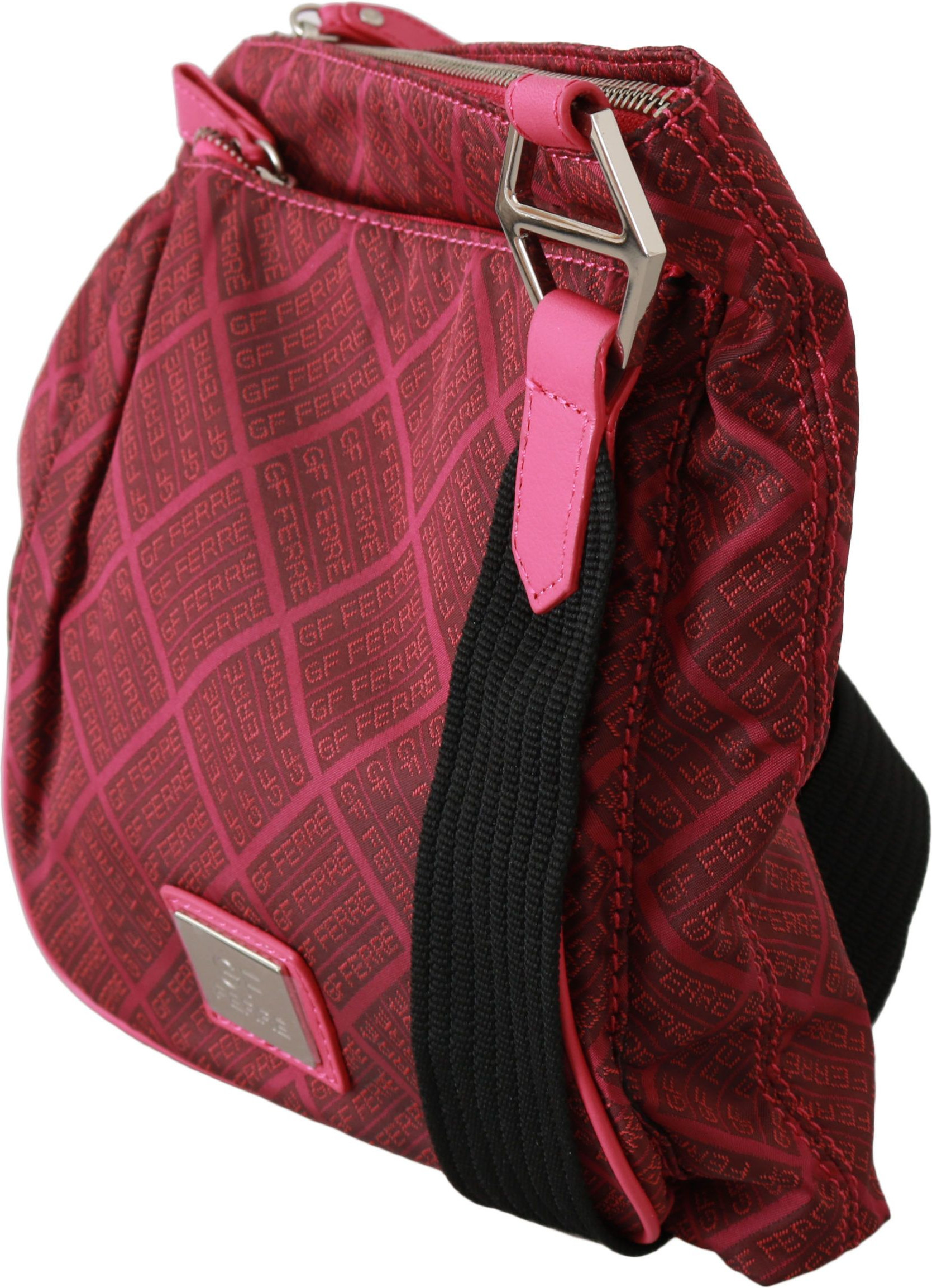 Sumka Gianfranco Ferre Chic Pink Fabric Crossbody Elegance