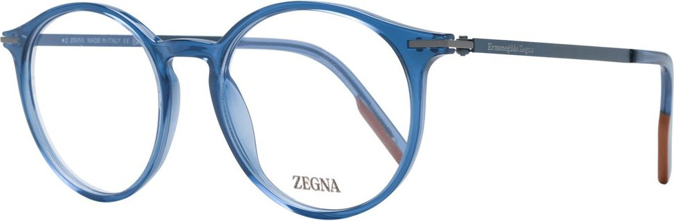 Blue Plastic & Titanium Glasses Frames Ermenegildo Zegna