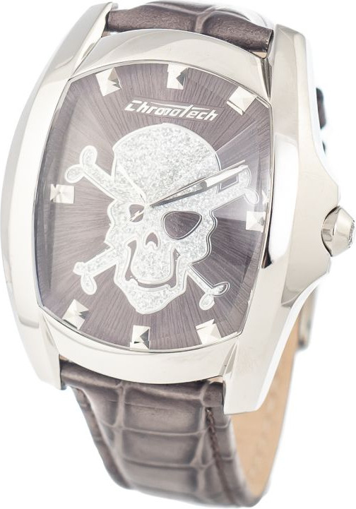 Watch Chronotech Gray Leather Watch