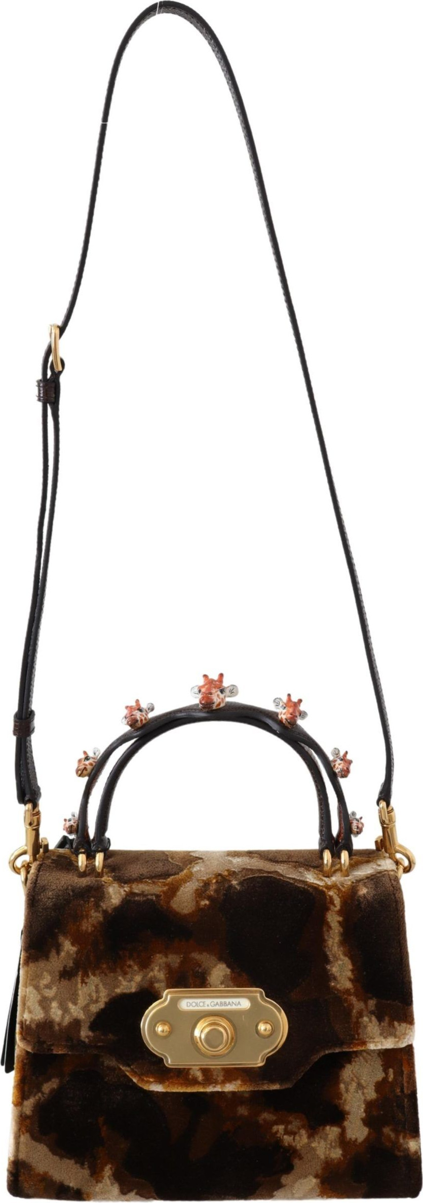 Crossbody Bag Dolce & Gabbana Elegant Giraffe Pattern